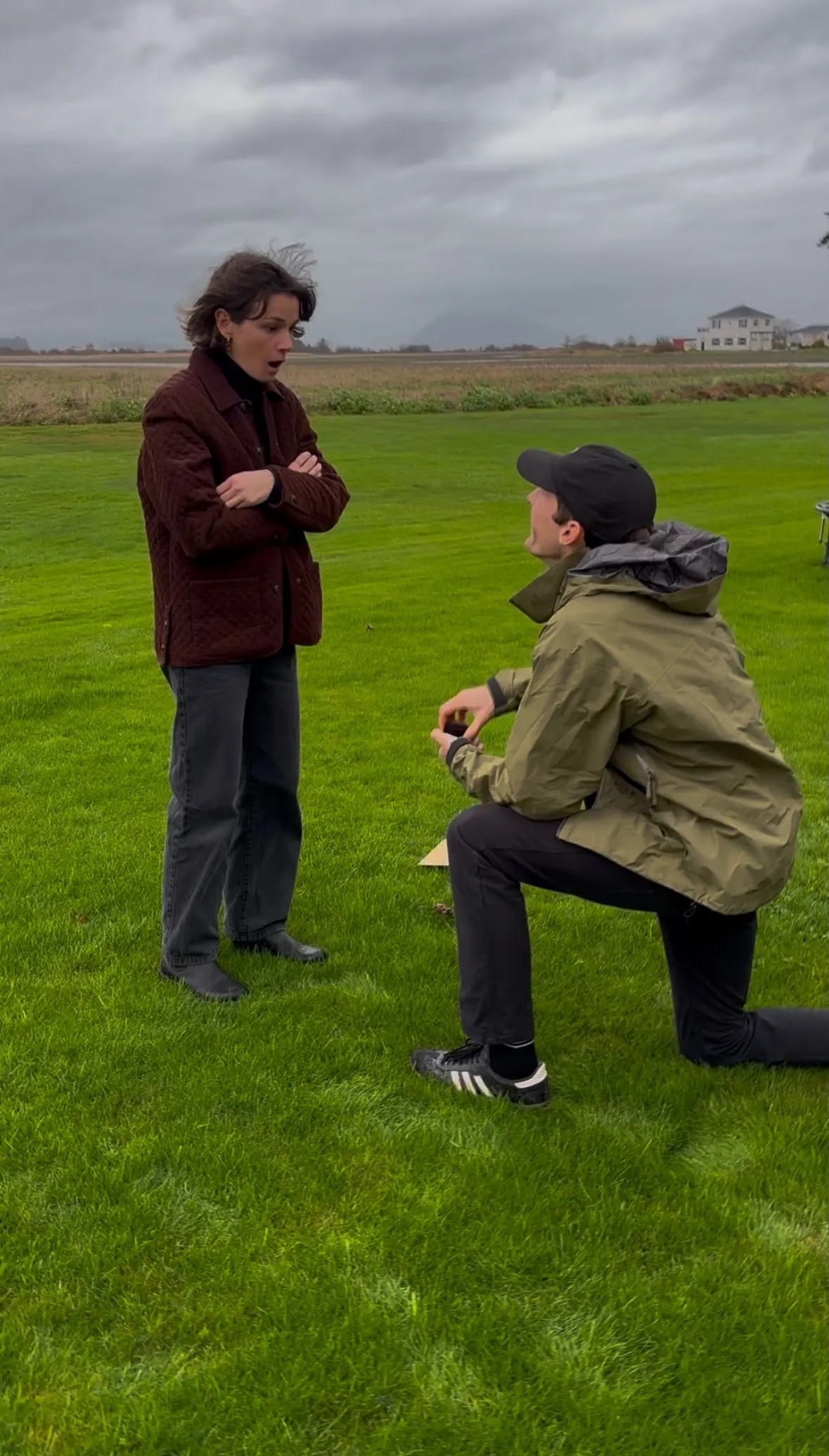 Dressed up at a garden wedding
