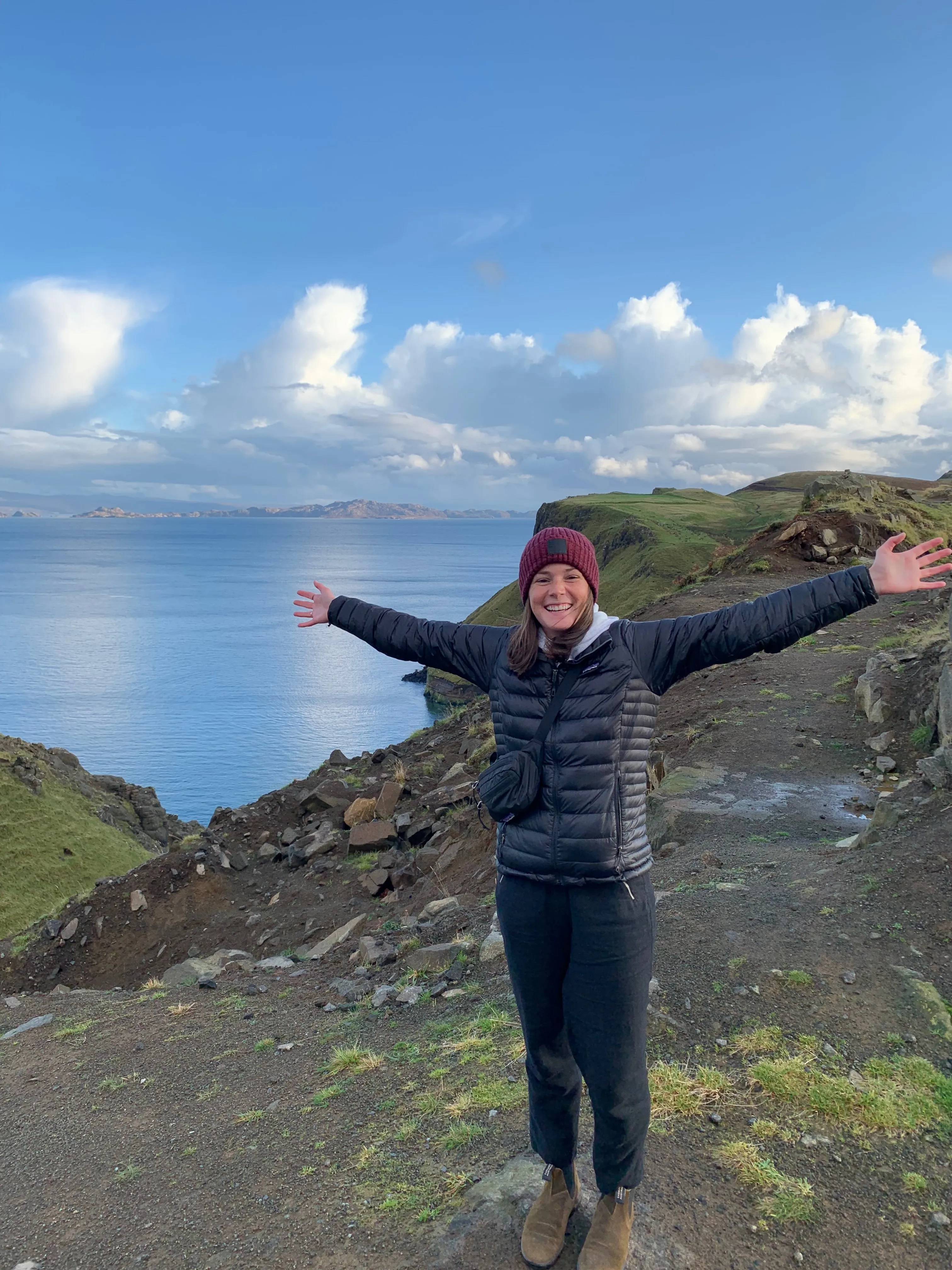 Travel selfie on a historic street