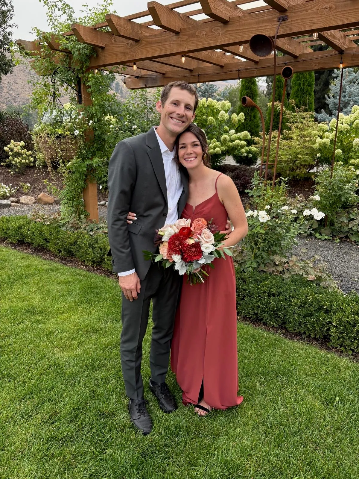Haley, Stephen, Karisa, and Jarred at a wedding